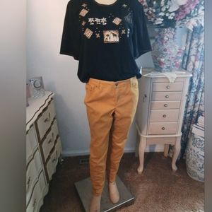 EUC, Tailormade, lady's mustard color size 12 pants